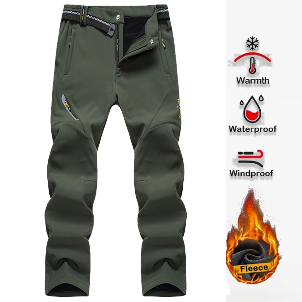 Winter Clothing Hiking - Men's Hiking Pants Softshell Outdoor Trousers